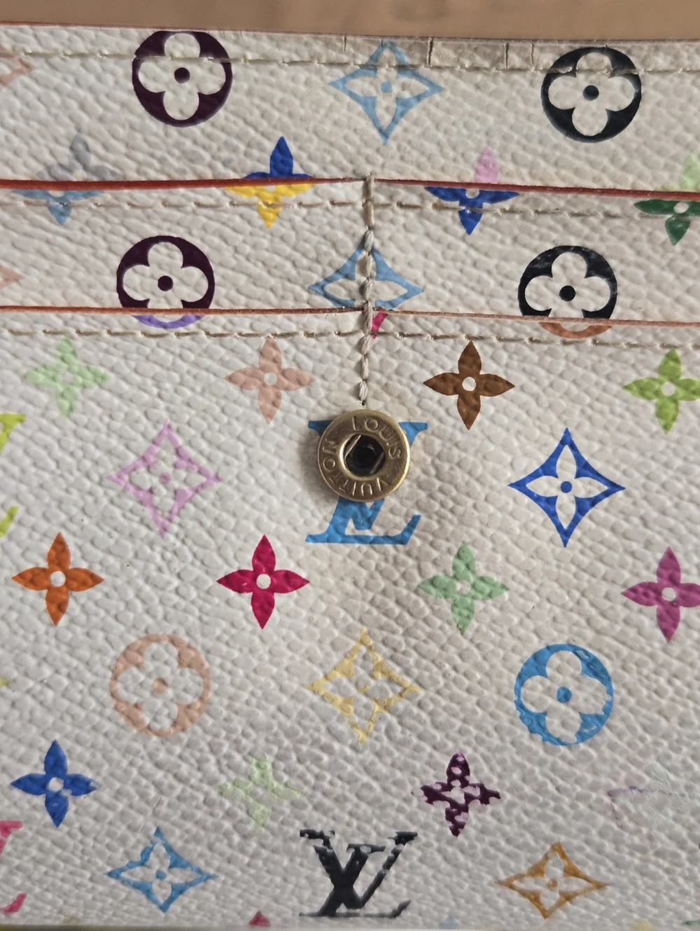 Vintage Louis Vuitton Murakami Multicolor Monogram Leather Long Wallet - Picture 14 of 15
